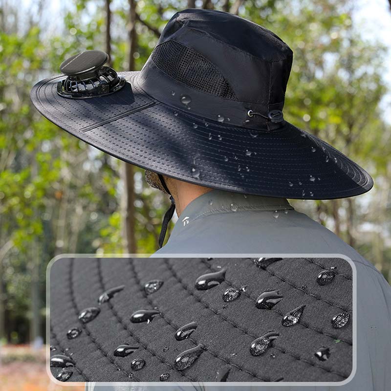 (30% DESCONTO) SunBreeze™ – Sombrero con Ventilador Solar