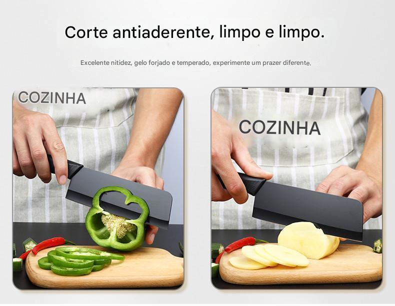 (30% DE DESCONTO) Conjunto de facas de cozinha em aço inoxidável para oferta em casa