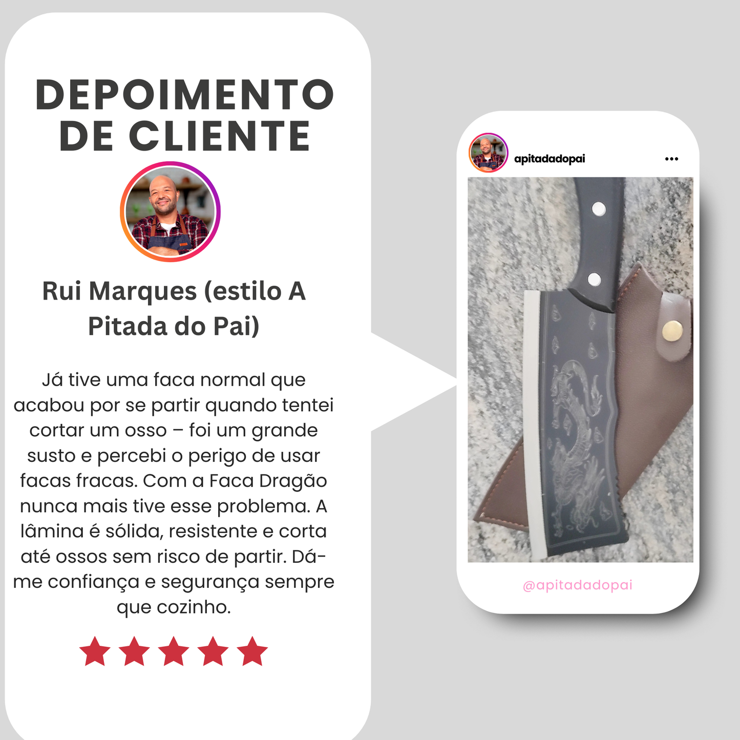 (30% DESCONTO) Faca em Aço Titânio Black Dragon
