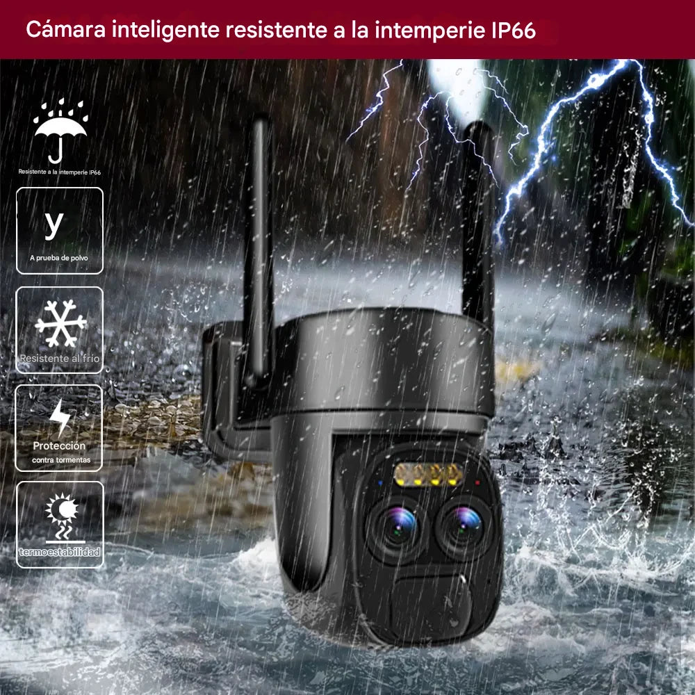(30% DESCONTO) Câmera IP solar sem fio para ambientes externos, casa inteligente