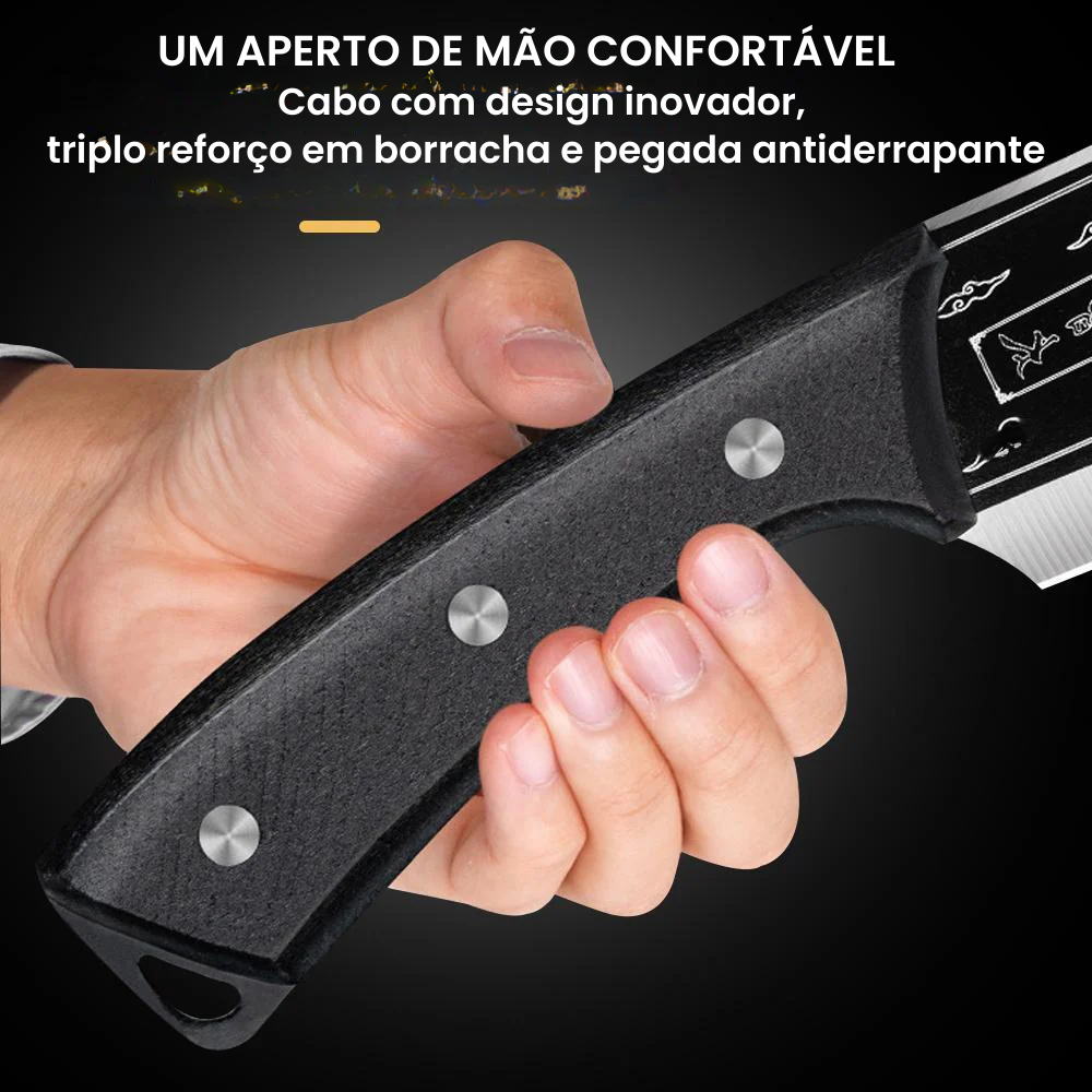 (30% DESCONTO) Faca em Aço Titânio Black Dragon