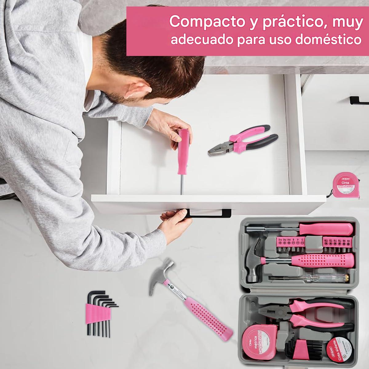 (30% DESCONTO)Conjunto de 24 alicates multifunções portáteis para uso doméstico, fita métrica, martelo, conjunto de ferramentas de manutenção manual