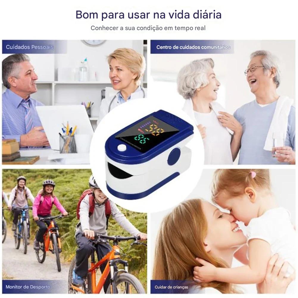 (30% DESCONTO) Oxímetro de pulso de dedo para uso doméstico Oxímetro de pulso LED para uso doméstico