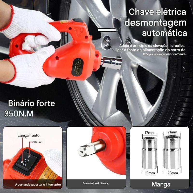 (30% DESCONTO) Conjunto de bomba de ar elétrica para automóvel, macaco elétrico, 12 V