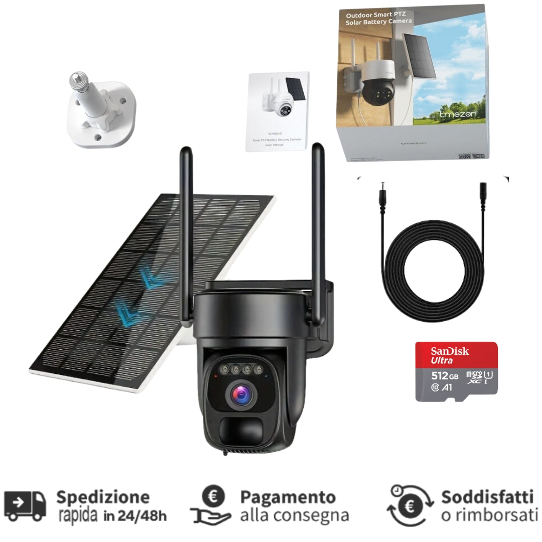 (30% DESCONTO) Câmera IP solar sem fio para ambientes externos, casa inteligente