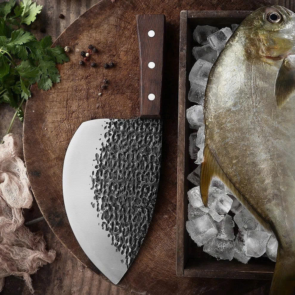 (30% DESCONTO) Faca de talho para pesca, cutelo para mercado de marisco, faca para peixes aquáticos