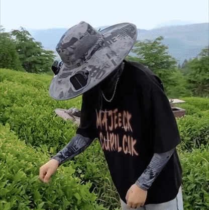 (30% DESCONTO) SunBreeze™ – Sombrero con Ventilador Solar