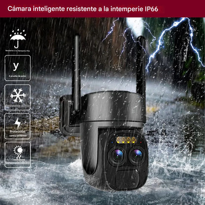 (30% DESCONTO) Câmera IP solar sem fio para ambientes externos, casa inteligente