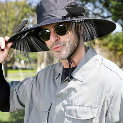 (30% DESCONTO) SunBreeze™ – Sombrero con Ventilador Solar