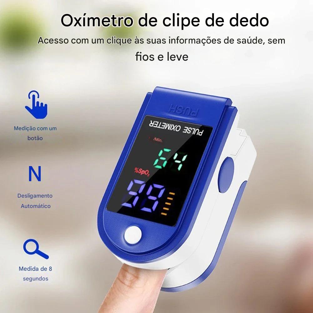 (30% DESCONTO) Oxímetro de pulso de dedo para uso doméstico Oxímetro de pulso LED para uso doméstico
