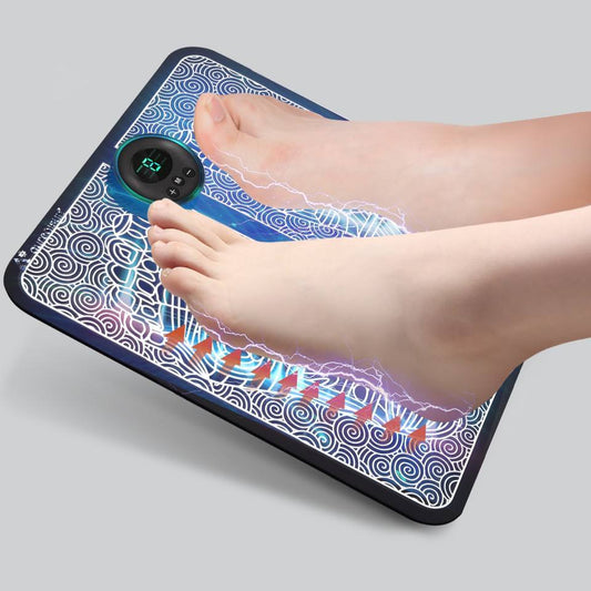(30% DESCONTO) Tapete de massagem para os pés, massajador de pés, ferramenta elétrica EMS para gémeos