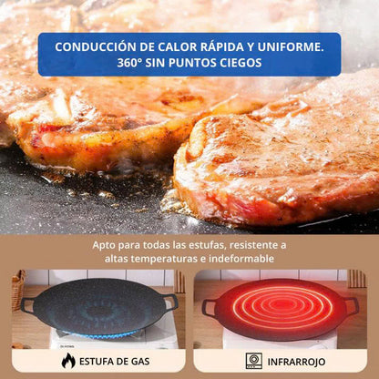 (30% DESCONTO)🔥Frigideira antiaderente multiusos de 6 camadas, pode ser utilizada em recuperadores de calor de indução.
